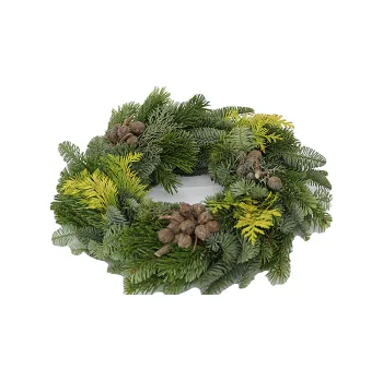 Věnec Věnec mix nobilis, nordmann, thuja, cypřiš 35 cm