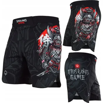 Pánské kraťasy Pánské lehké MMA Kraťasy Ground Game Samurai 2.0 ČERNÉ vel. XXL