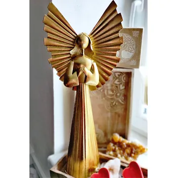 Anděl Věčného světla kovový 54cm KřídlAndělů