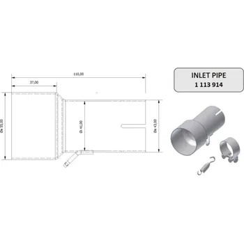 Sací potrubí MIVV 55 > 41 mm 00.73.KU.00004