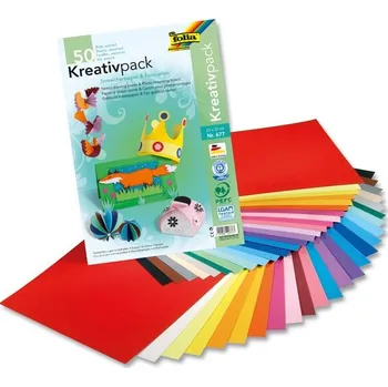 Karton Folia - barevné papíry - 25 x 130 g a 25 x 300 g