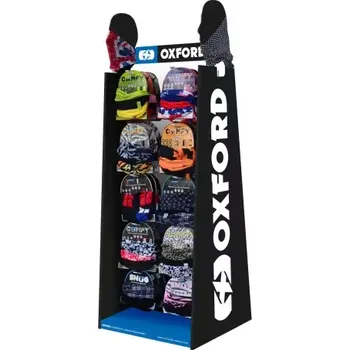 prezentační stojan na šátky Comfy/Snug/Clava, OXFORD (papírový, pro balení 100 ks, ŠxHLxV = 640x550x1700 mm)