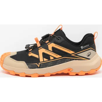 Dívčí obuv QUECHUA Dětské turistické nepromokavé boty Crossrock Low 36 ORANŽOVÁ|ČERNÁ