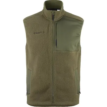 Pánská vesta Pánská fleecová vesta Craft ADV Explore Pile zelená 3XL
