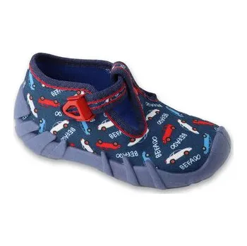 Chlapecké bačkory 110P503 23 - chlapecké bačkorky Befado, autíčka 110P503_23