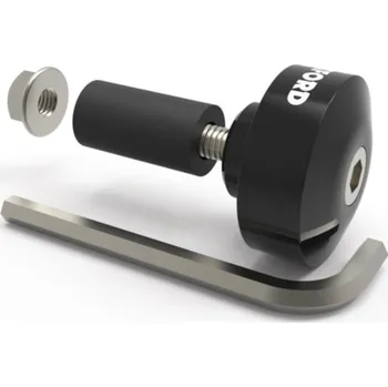 Závaží řídítek Bar Ends 1 s redukcí pro vnitřní průměr 13 a 18 mm (vnější 22 a 28,6 mm), OXFORD (černý elox, pár)