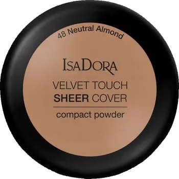 Pudr Lisovaný pudr IsaDora Velvet Touch Sheer Cover 48 NEUTRAL BEIGE 10 g