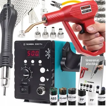 Svářečka Svářečka plastů, horkovzdušná pájecí stanice Techrebal 858D Pro + sešívačka