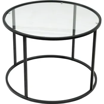 Konferenční stolek Berlin Black, 60 cm, černá