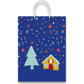 Dárková taška Sadoch Christmas Snowfall - dárková taška - 200 x 100 x 250 mm