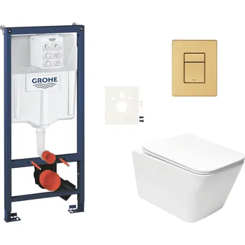 Bidet GROHE Závěsný wc set do lehkých stěn / předstěnová montáž SAT Infinitio SIKOGRSIN12SCGN0
