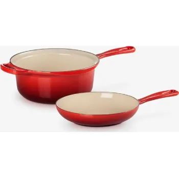 Hrnec Le Creuset - Sada rendlíku a pánve, objem 2,3 l, cerise 25044220602460