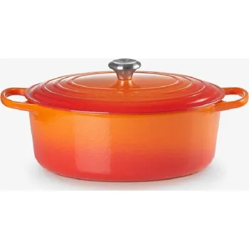 Hrnec Le Creuset Signature - Pekáč oválný s poklicí, objem 8,9 l, volcanique 21178350902430