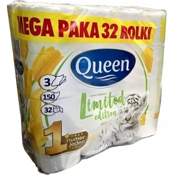 Toaletní papír Suchý toaletní papír bez vůně Queen 32 ks