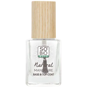 Lak na nehty SO’BiO étic Lak na nehty transparentní - základní a top vrstva (11 ml) - zpevní a vyhladí nehty Varianta: základní a top vrstva (11 ml) - zpevní a vyhladí nehty