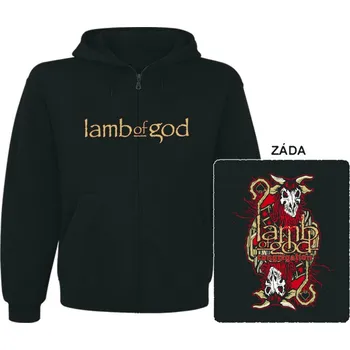 Pánská mikina Lamb Of God - mikina s kapucí a zipem 1