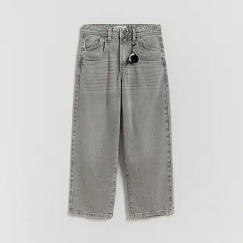 Chlapecké džíny Reserved - Baggy džíny s přívěskem - světle šedá - 992FN-09J - 992FN-09J-116