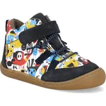 Barefoot dětské zimní boty Koel - Beau Prints Blue modré Velikost: 25