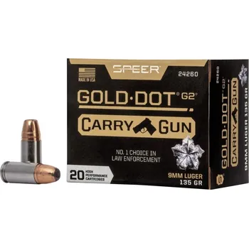 Sportovní střelba Speer Náboj kulový Speer, Carry Gun, 9mm Luger, 135GR (8,7g), GoldDot HP