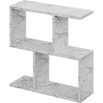 Odkládací stolek Zeta Carrara Marble, světle šedá
