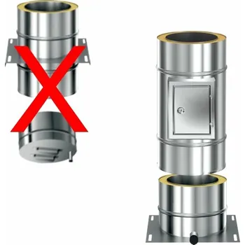 Střecha Komíny CZ Příplatek za dvířka 150/30 mm NEREZ