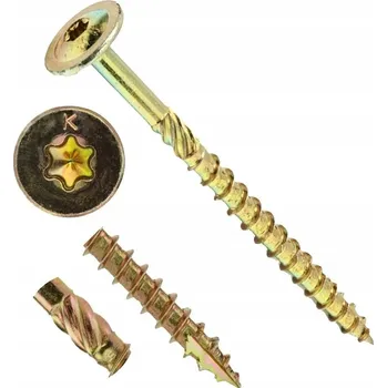 Vrut Tesařský vrut Klimas 6 mm x 160 mm talířová hlava TX 25 ks