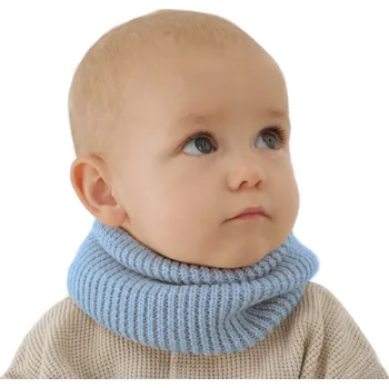 Kojenecká čepice Merino tubus 1vrstvý Modrý Velikost: S (36-47cm)