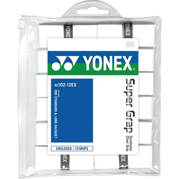Yonex Supergrip AX102-12EX omotávka na raketu bílá 12 ks