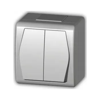 vypínač Dvojitý vypínač Klasik Elektro-Plast bílý 1002-00