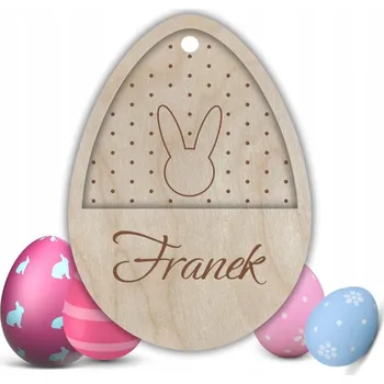 Velikonoční dekorace Velikonoční závěs z dřeva - vajíčko
