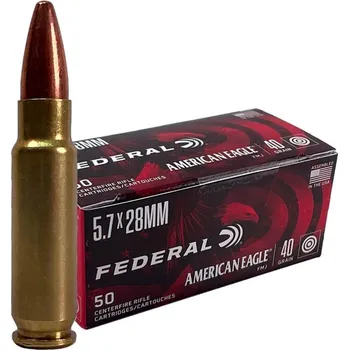 Příslušenství pro sportovní střelbu Federal Náboj kulový Federal, American Eagle, 5,7x28mm, 40GR (2,5g), FMJ