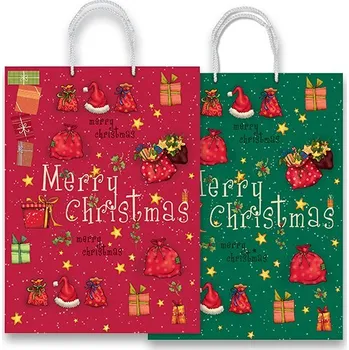 Dárková taška Sadoch Merry Christmas - dárková taška - 300 x 120 x 400 mm