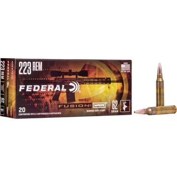 Příslušenství pro sportovní střelbu Federal Náboj kulový Federal, Fusion MSR, .223 Rem, 62GR (4,0g), Bonded Soft Point