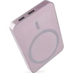 Powerbanka EMOS WI 522, 5 000 mAh, 20 W+Wireless - lososová