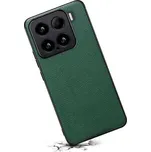 Lenuo TPU leather kryt pro Xiaomi 15 tmavě zelená BOX