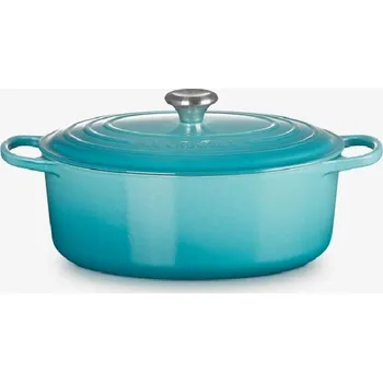 Hrnec Le Creuset Signature - Pekáč oválný s poklicí, objem 6,3 l, caraibes 21178311702430