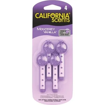 Vůně do ventilace CALIFORNIA SCENTS VENT STICKS - MONTEREY VANILKA (4 ks) California Scents