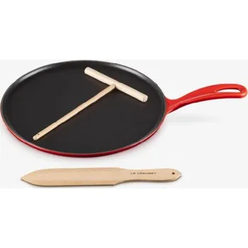 Pánev Le Creuset - Pánev na palačinky a stěrky, průměr 27 cm, cerise 20136270600460