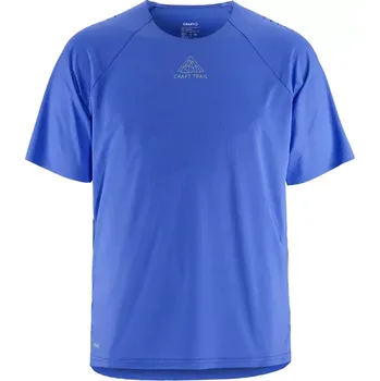 Pánské oblečení Pánské běžecké triko Craft PRO Trail SS modrá L