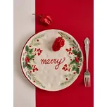 Sinsay - Vánoční keramický talíř s nápisem “Merry” - bílá - 198CW-00X - 198CW-00X-ONE-2