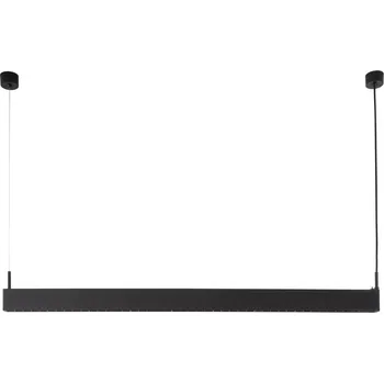 Černé kovové závěsné LED světlo Nova Luce Linear 120,7 cm