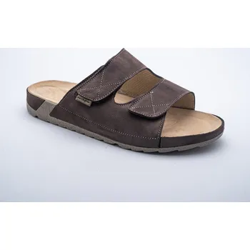 Pánské pantofle MEDISTYLE pánský zdravotní pantofel VILÉM Barva: Hnědá, Velikost EU: 42