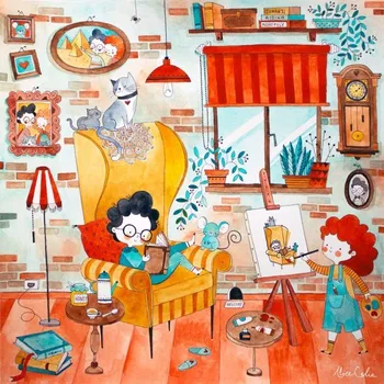 Puzzle MAGNOLIA Puzzle Veselý pokoj 1023 dílků