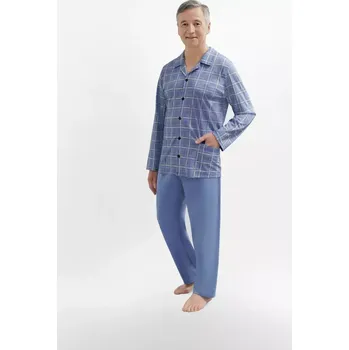 Pánské pyžamo Pánské rozepínané pyžamo 403 ANTONI modrá XL