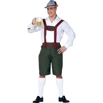 Karnevalový kostým Guirca Oktoberfest kalhoty bavorák zelené - vel. XL (54-56)
