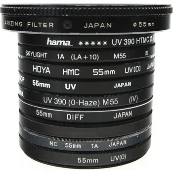 Filtry mix. 10ks 55mm bazar