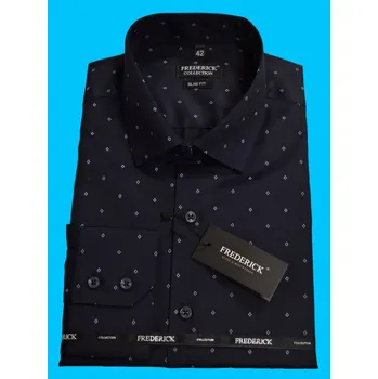 Pánská košile Pánská košile s dlouhým rukávem - střih SLIM - vzor F905 - 40