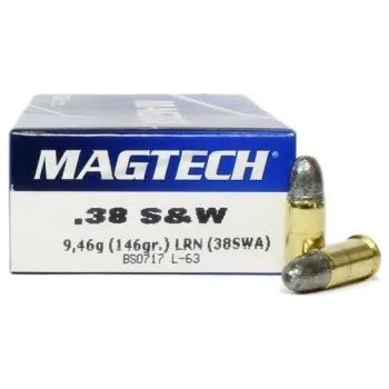 Příslušenství pro sportovní střelbu Magtech Náboj kulový Magtech, .38 Smith a Wesson, 146GR, LRN
