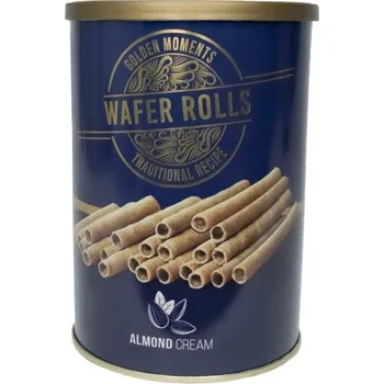 Vaflové trubičky GOLDEN MOMENTS s náplní 400 g - MANDLOVÉ