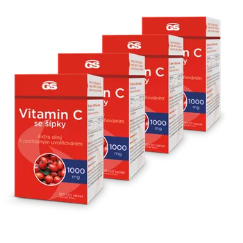 Green Swan Pharmaceuticals Vitamín C se šípky 1000 mg, 4x 120 tbl.